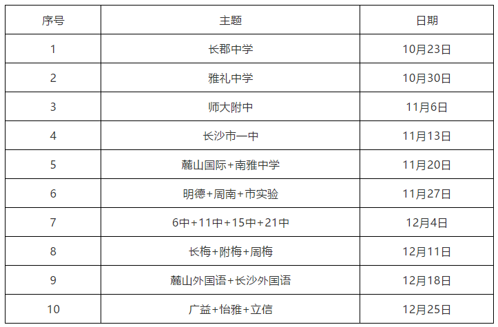 叮！长沙名高巡礼正式开启，快来预约吧！