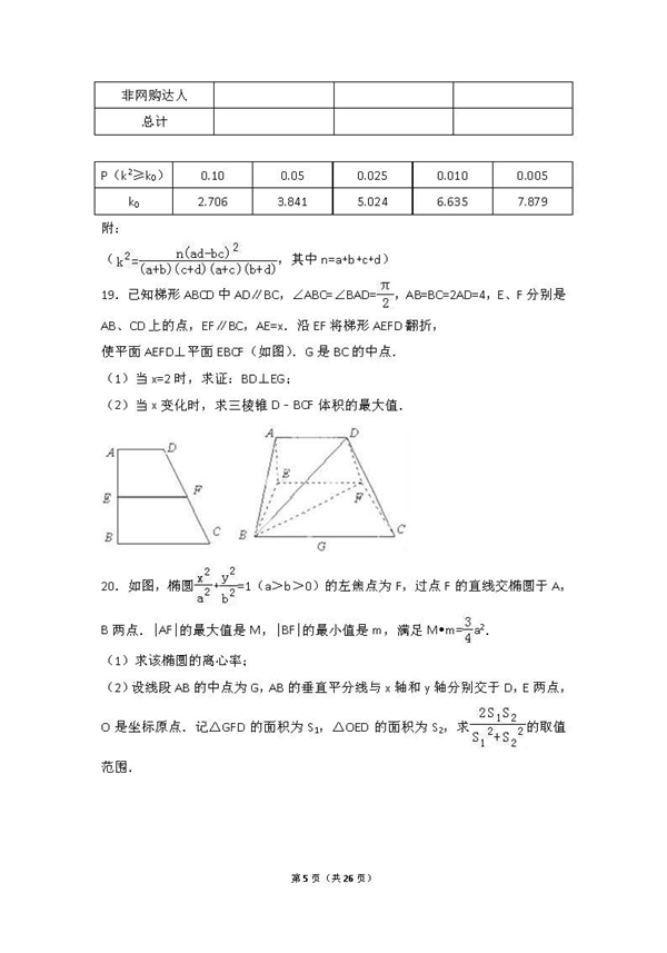 长沙一中高三文科数学月考试题五及答案汇总