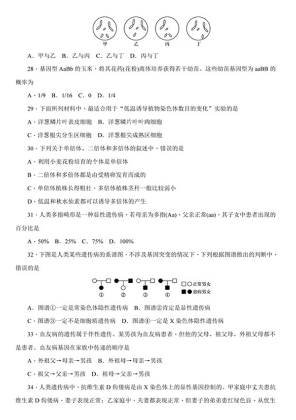 2018年湖南师大附中高二上生物期中试卷