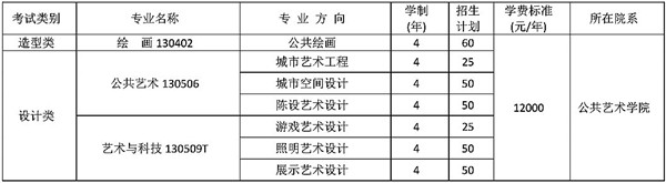 四川美术学院二〇一九年本科招生简章