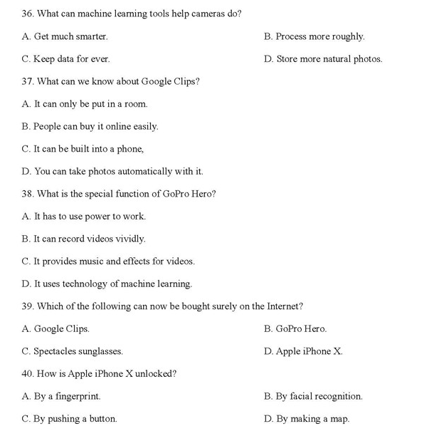 高中英语阅读理解100篇：高考英语阅读理解题目附答案（36）