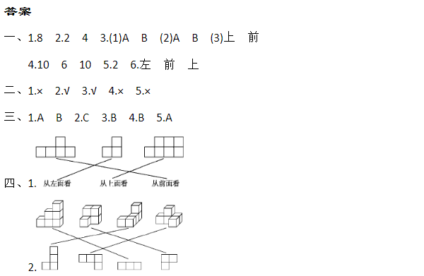 2019长沙四年级数学下册第二单元测试试题及答案