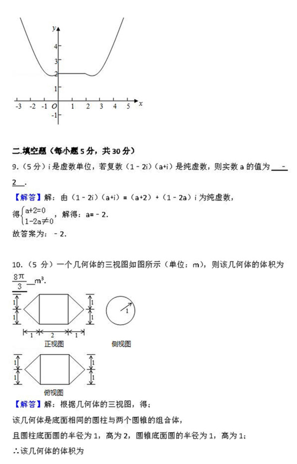 2015年天津卷高考理科数学真题及答案