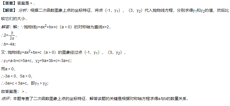 【天天练】2019/3/4-初三数学：二次函数 (试题及答案)