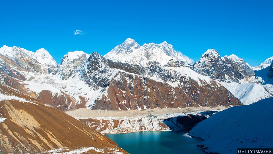 气候变暖给喜马拉雅冰川带来威胁