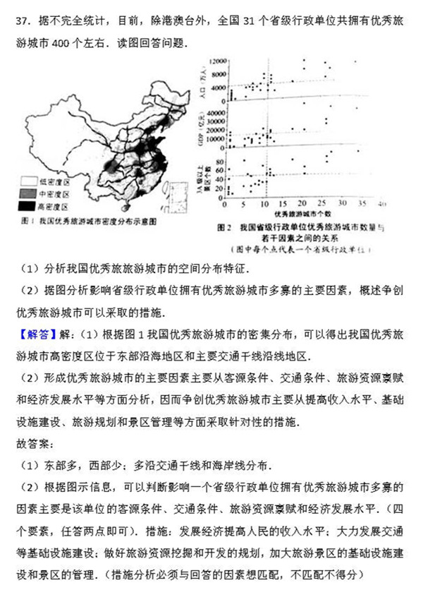 2015年上海卷高考地理真题及答案解析