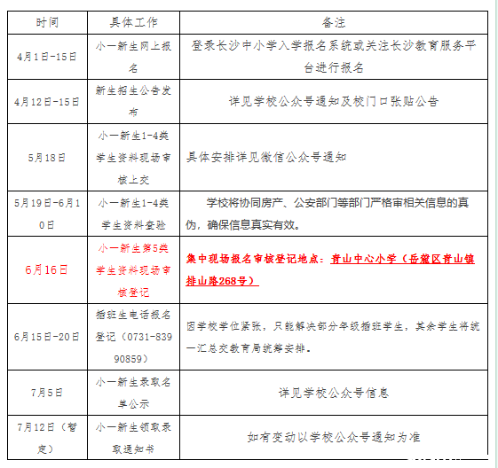 2019年长沙岳麓区第二小学部秋季新生招生公告