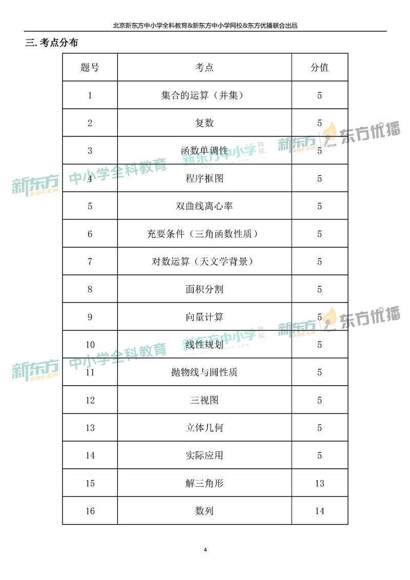 2019北京高考数学(文科)整体评析