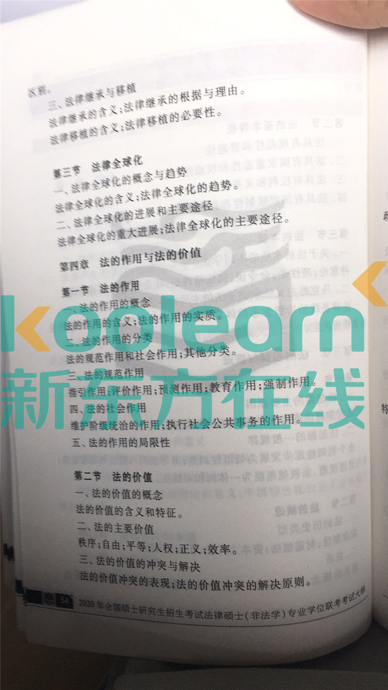 “2020考研法硕大纲,2020考研法硕大纲解析,,2020考研法硕大纲原文”