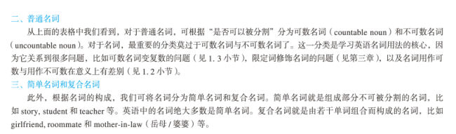 《英语语法新思维初级教程——走近语法(第2版)》：名词的定义与分类