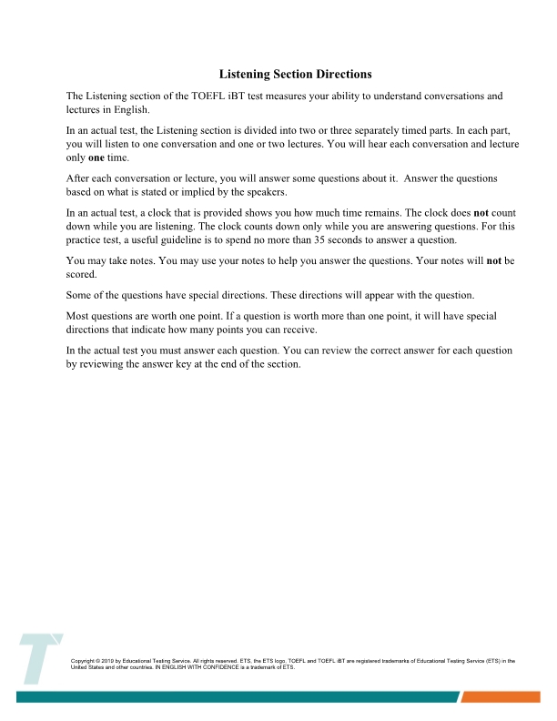 托福听力官方样题