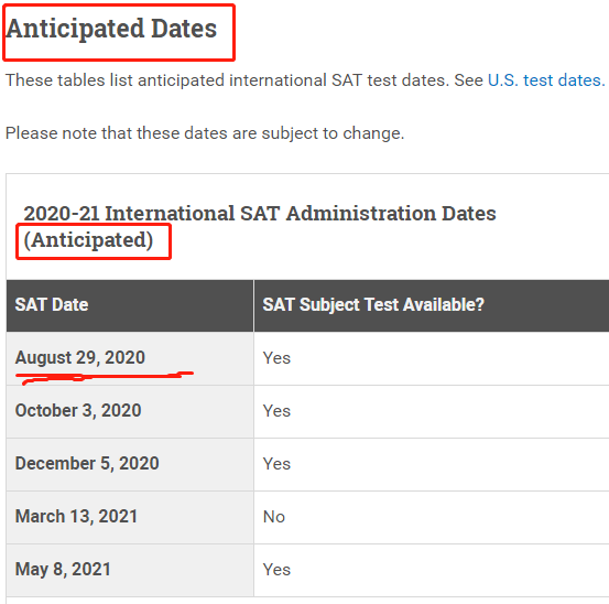 3月SAT考试能否如期进行的最新表态