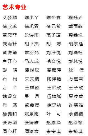 入闱名单