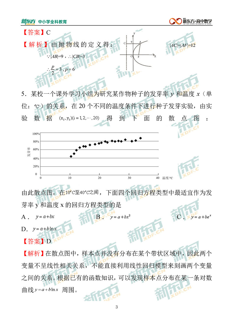 2020全国卷1高考数学理试题及答案解析(pdf下载版)