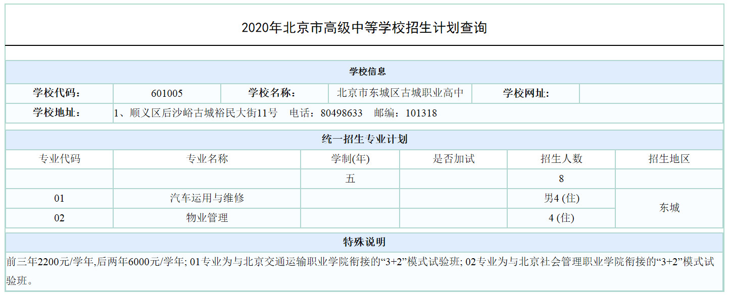 2020东城区中学排名_2020年东城街道公办初中一年级招生补充通知
