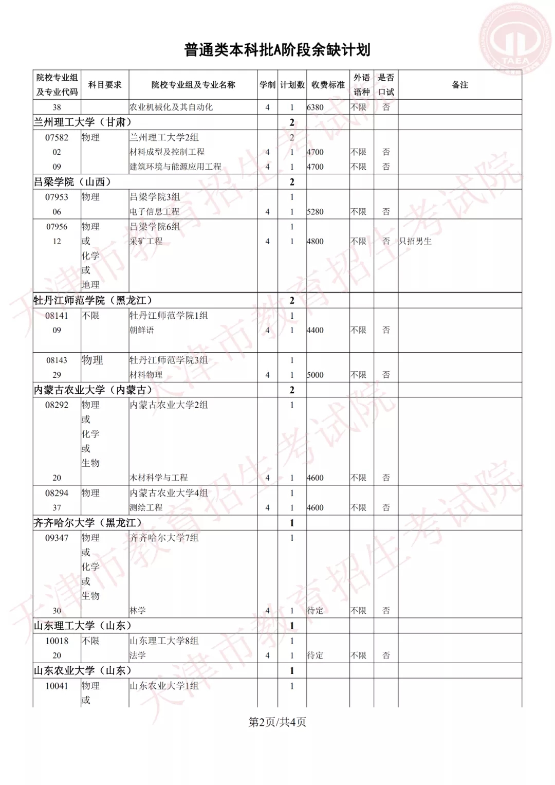 高考补录