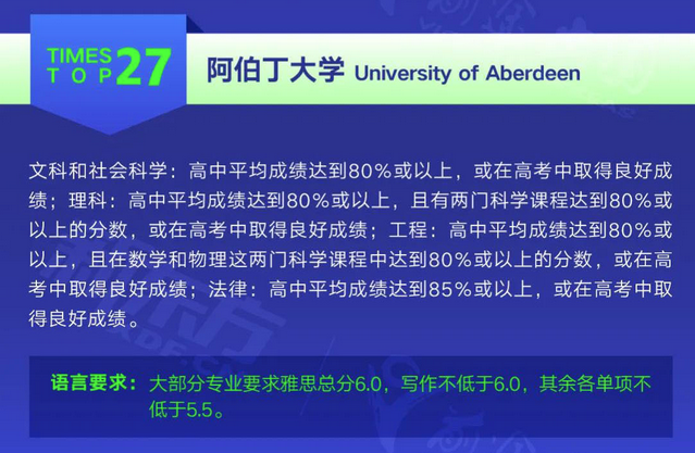 阿伯丁大学最新排行_不可错过阿伯丁大学的几大理由
