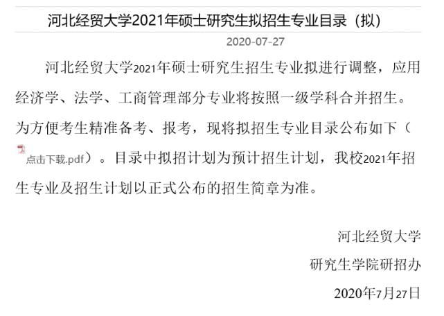 2021考研官宣扩招院校汇总！