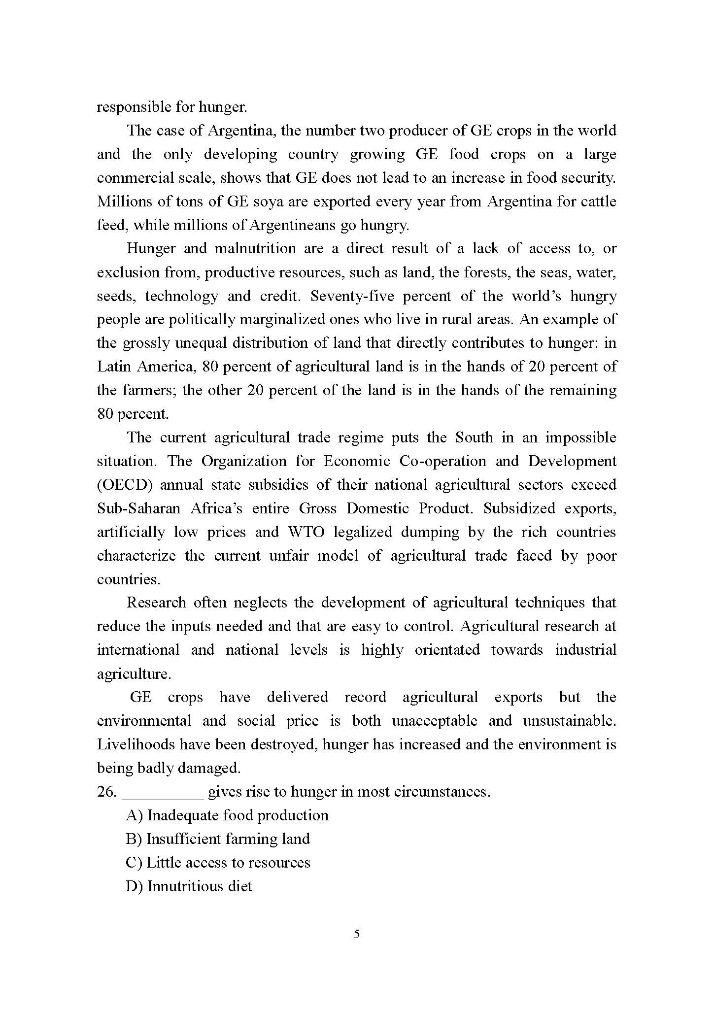 622基础英语（2）2016年考研初试试卷真题（青岛大学）