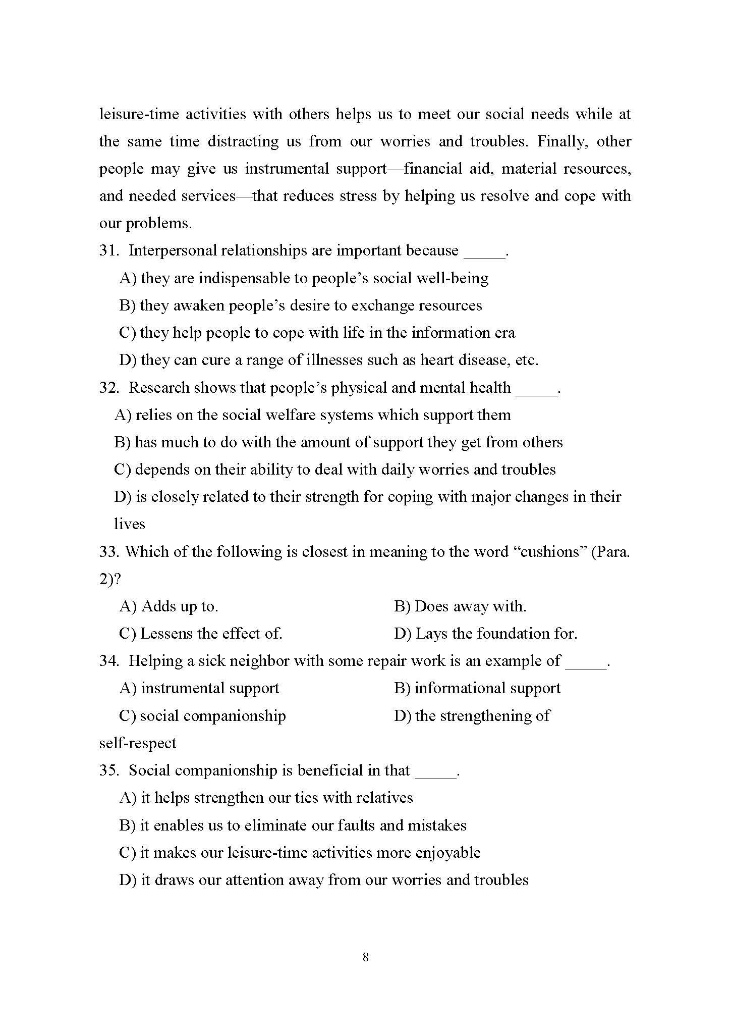 622基础英语（2）2015年考研初试试卷真题（青岛大学）