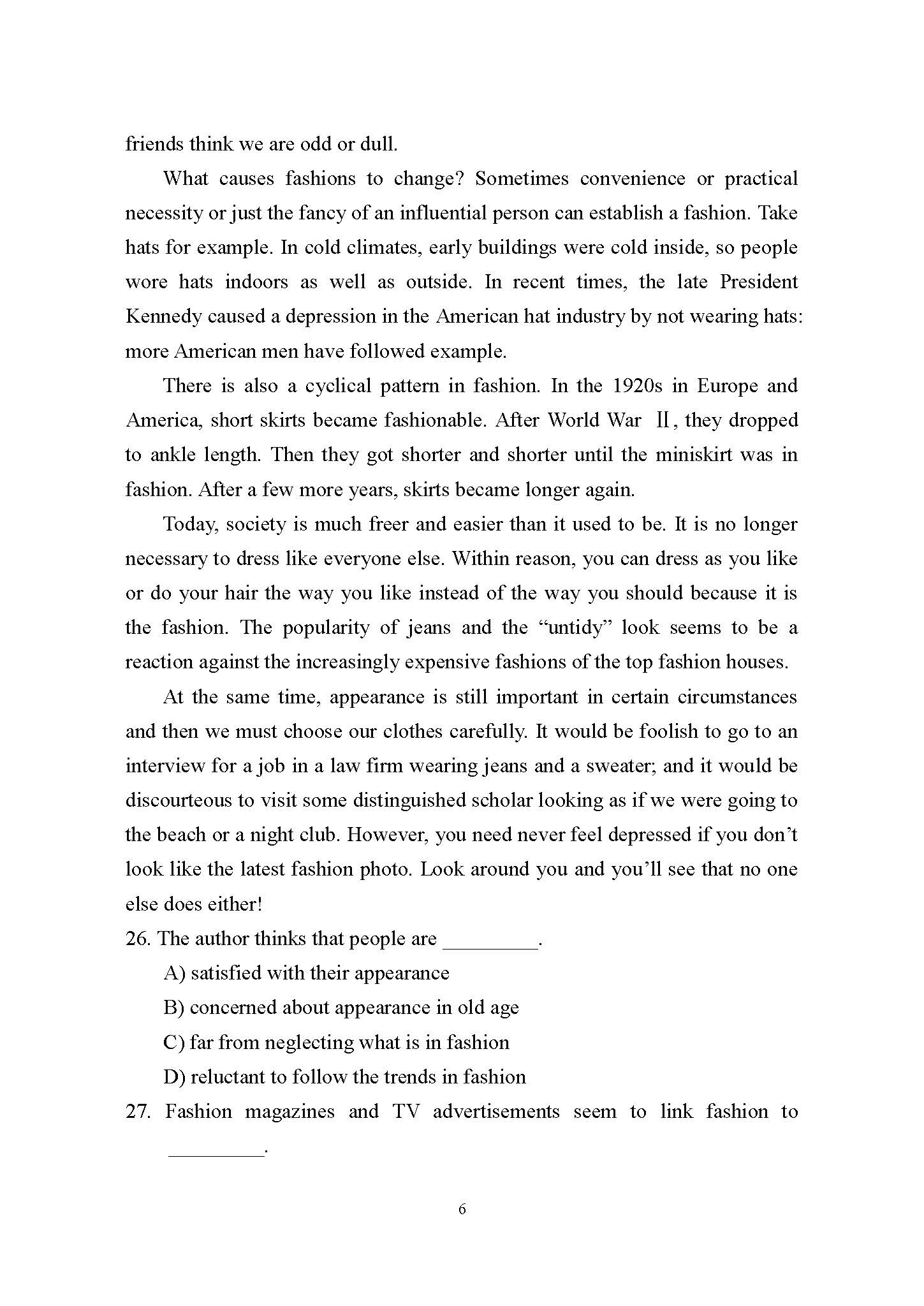 622基础英语（2）2015年考研初试试卷真题（青岛大学）