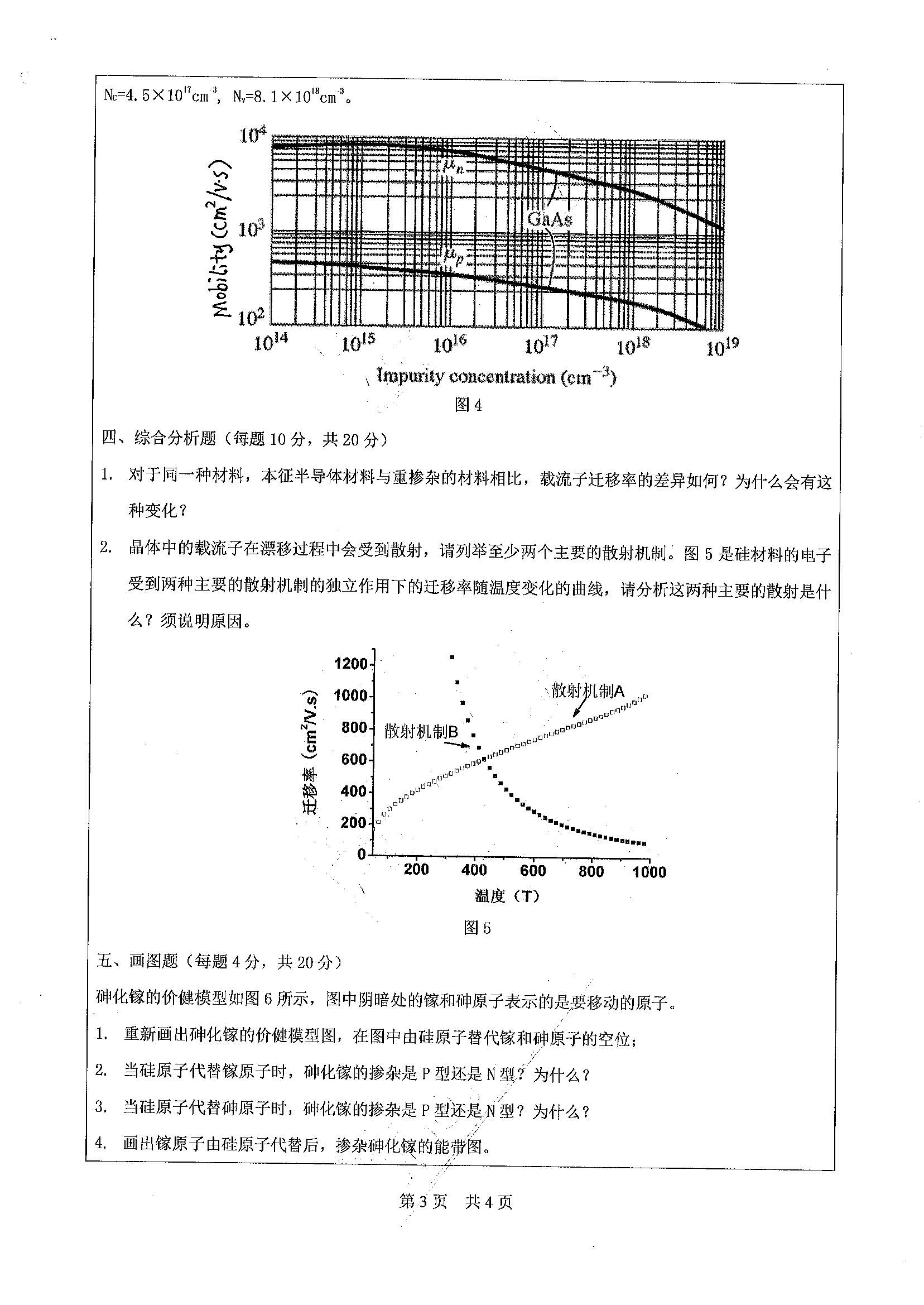 841半导体物理2020年考研初试试卷真题（广东工业大学）