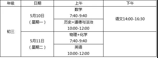 2021长郡集团、广益、青一等名初期中考试安排出炉！