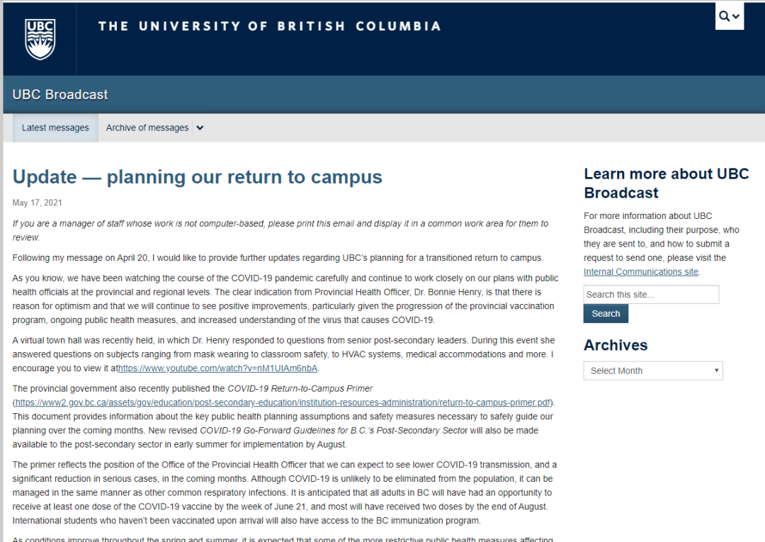 秋季即将开学，加拿大各大学计划逐步线下授课！