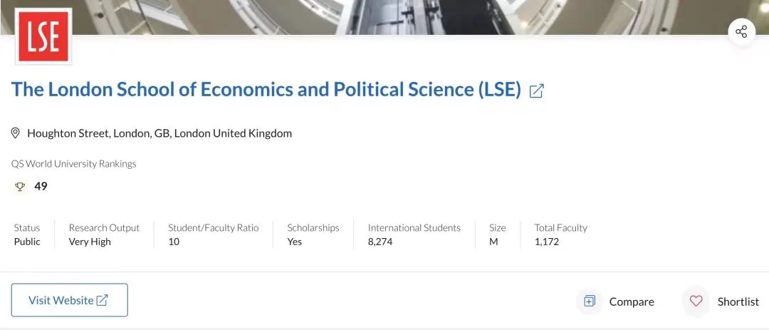 【高校指南】LSE伦敦政经：有稳坐G5之一的实力和培养各界菁英的傲气