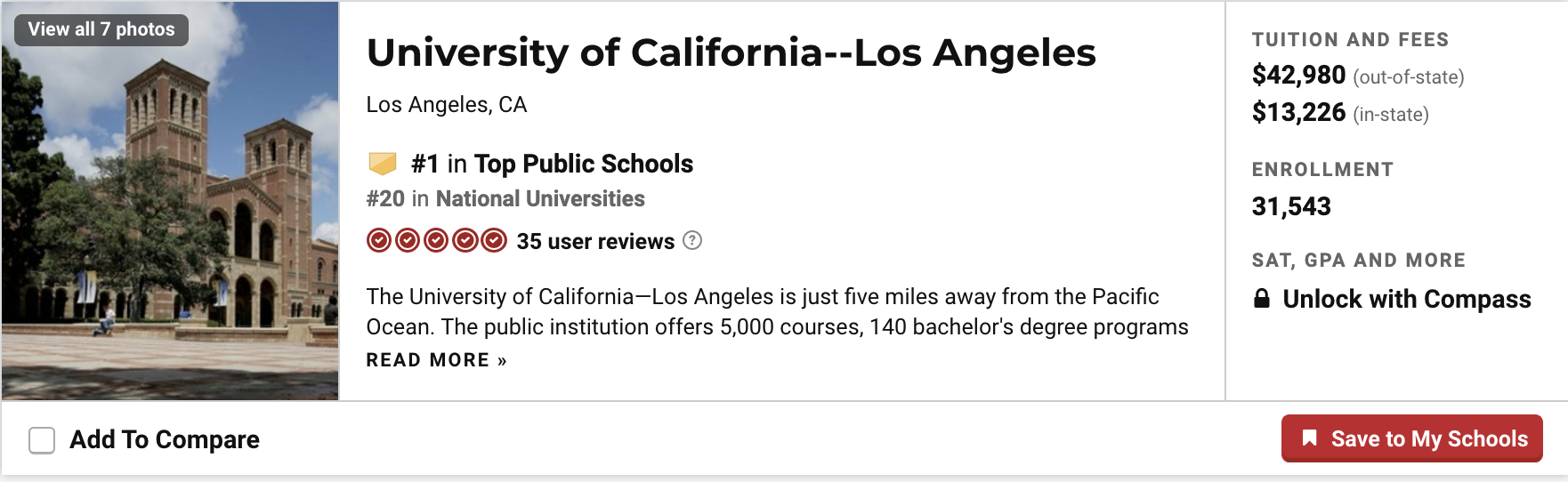 除了UC系，你还知道几所美国公立大学？