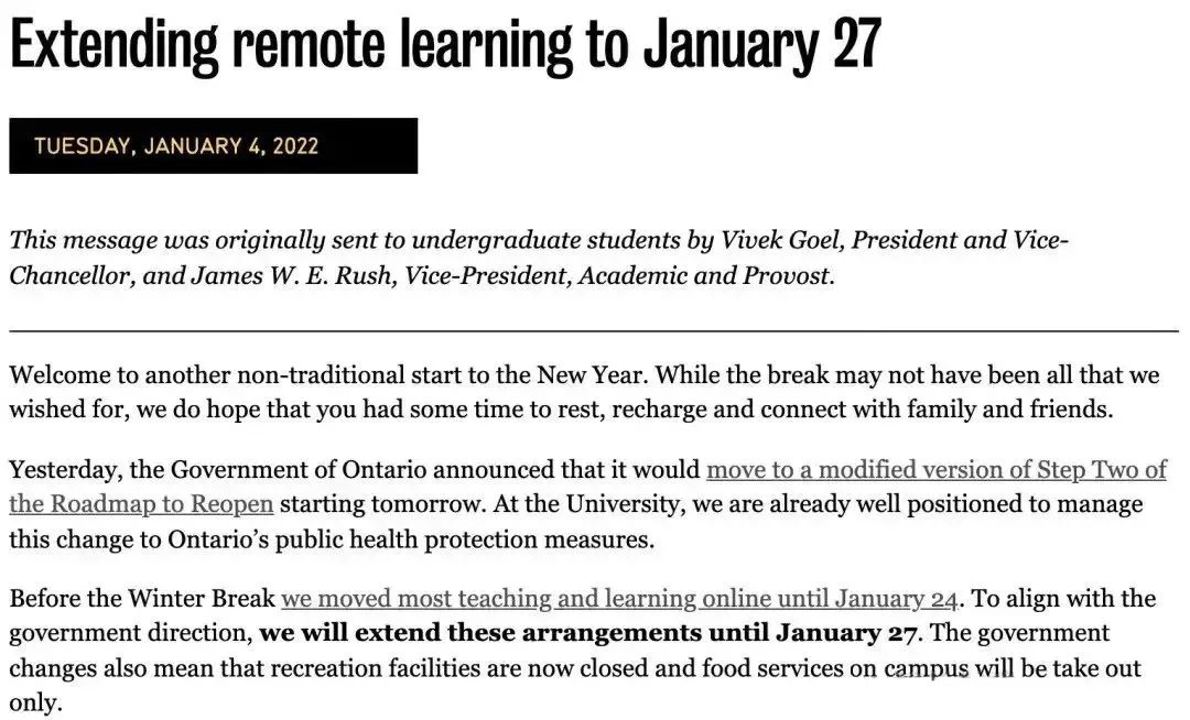 2022春季开学在即，来看看加拿大各高校春季开学政策！