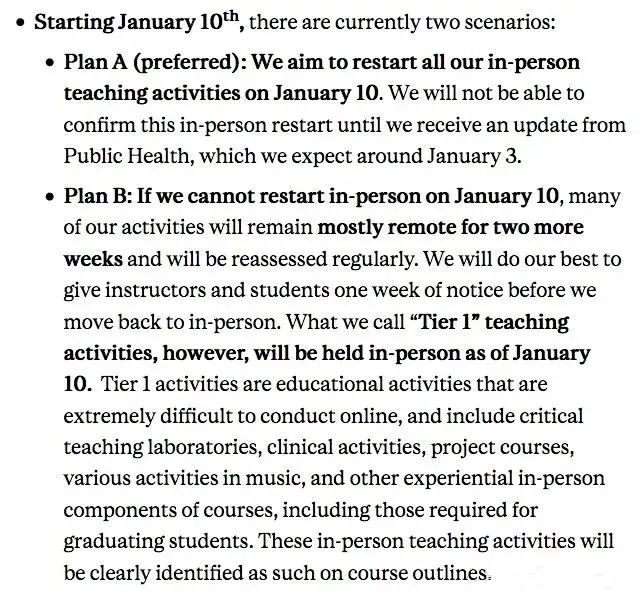 2022春季开学在即，来看看加拿大各高校春季开学政策！