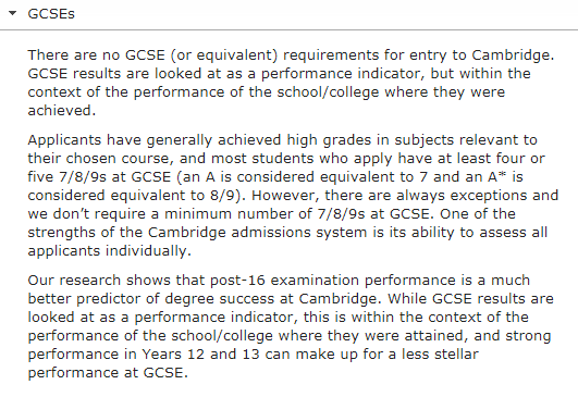 【考试攻略】申请剑桥，IGCSE至少要达到什么成绩？