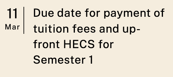 【注意】澳洲大学重要日期公布，错过将被罚！S1补助来袭！