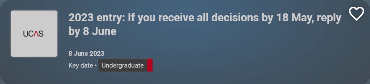 【注意】最新！2023年入学UCAS本科申请时间表更新！