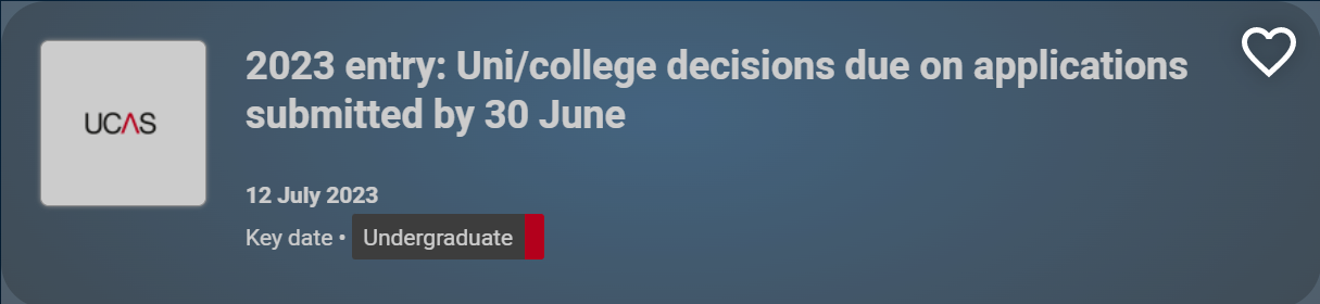【注意】最新！2023年入学UCAS本科申请时间表更新！