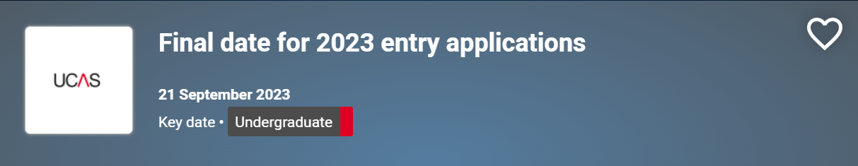 【注意】最新！2023年入学UCAS本科申请时间表更新！