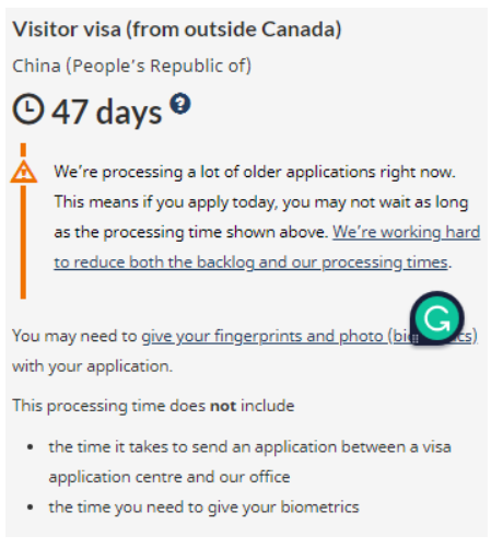 加拿大各类签证审批大幅提速！旅游签证审批降至47天！