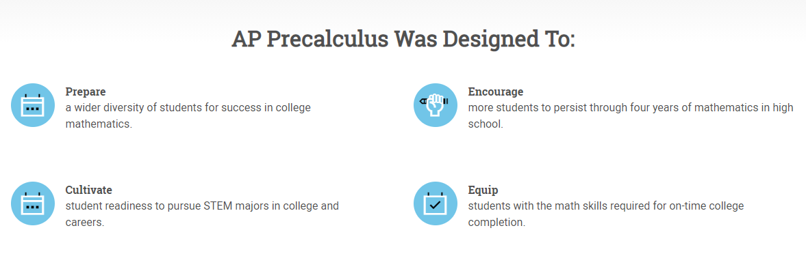 AP正式推出新科目：Precalculus 微积分预备！
