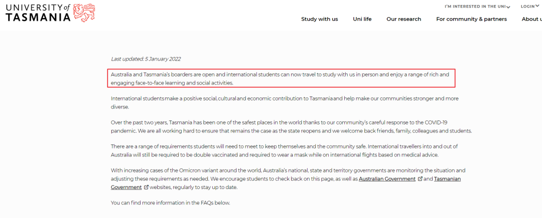 【留学资讯】澳洲一大学要求2022 S2及时抵校！网课取消？