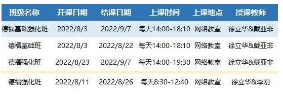 德福基础强化