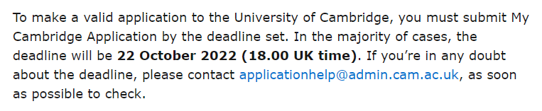 【注意】剑桥网申变化多！笔试提前、新增两份材料！