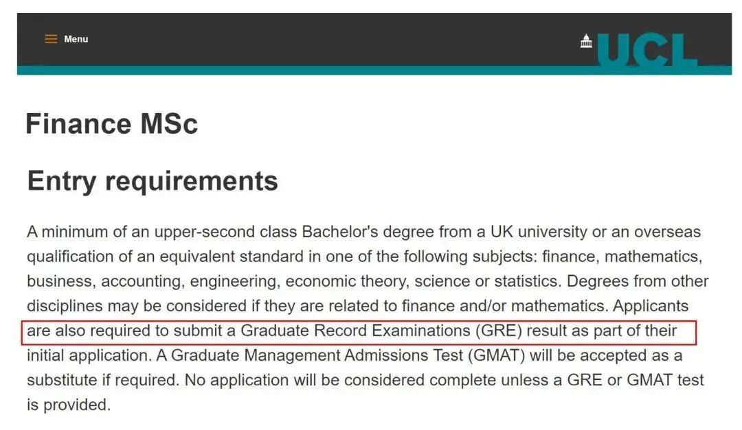 【留学指南】注意！UCL等英国院校突然强制要求GRE！