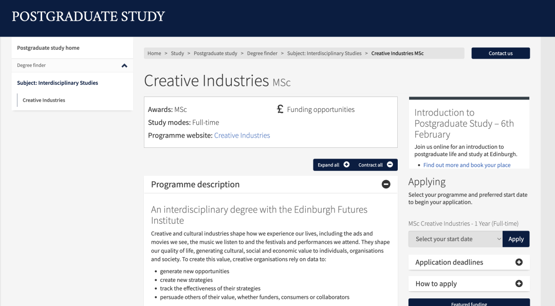 【最新】爱丁堡大学&ldquo;未来学院&rdquo;新增5大热门专业