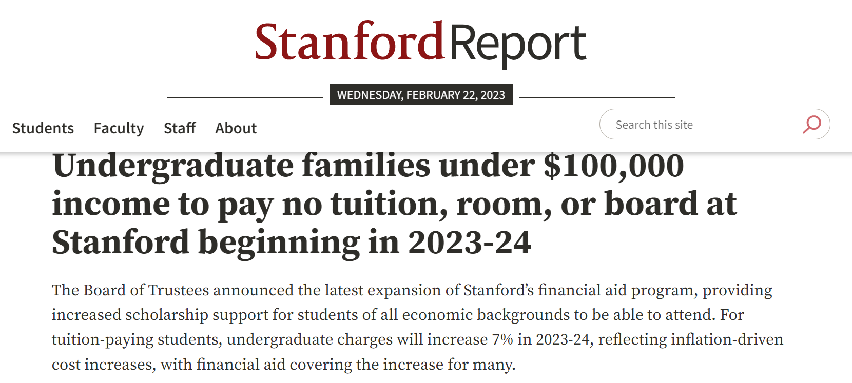 斯坦福学费暴涨7%！同时涨价的还有这些学校！