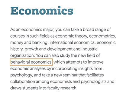 美国经济学专业竟然有这些分支可选？还有STEM专业？