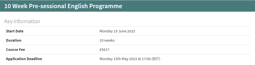 英国大学2023语言课申请的DDL盘点！