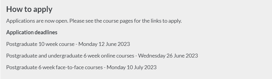 英国大学2023语言课申请的DDL盘点！