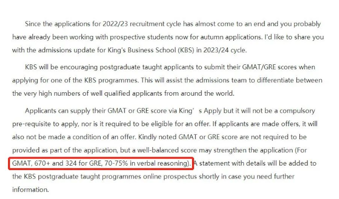 英国申请也要开始提交GRE/GMAT的专业汇总