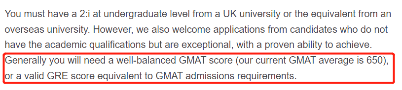 英国申请也要开始提交GRE/GMAT的专业汇总